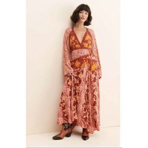 Free People Tilda Wrap Dress Size S B37